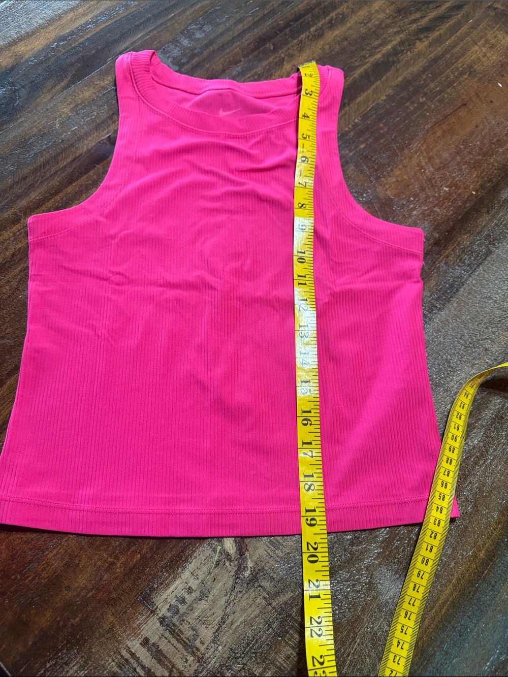 Nike Women's Ribbed Tank Top - Hot Pink - Picture 5 of 7